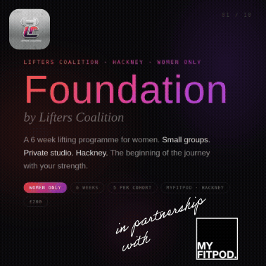 Foundation by Lifters Coalition Cohort6 - a lifting programme for women