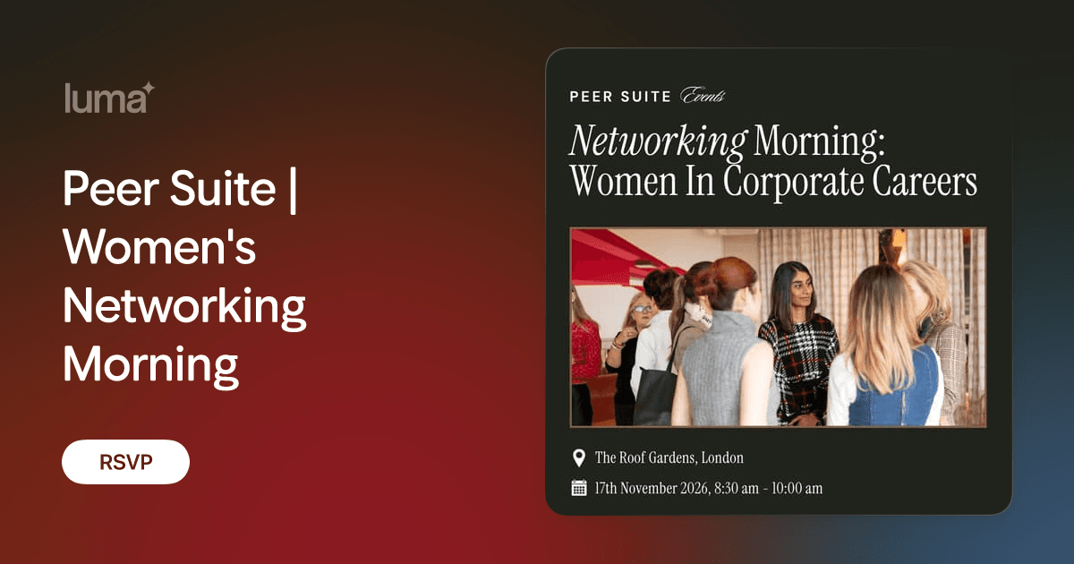 Peer Suite | Women's Networking Morning
