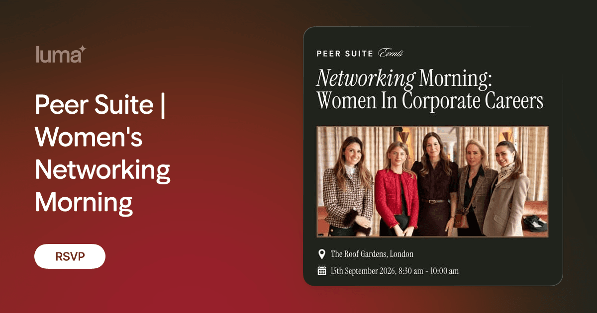 Peer Suite | Women's Networking Morning