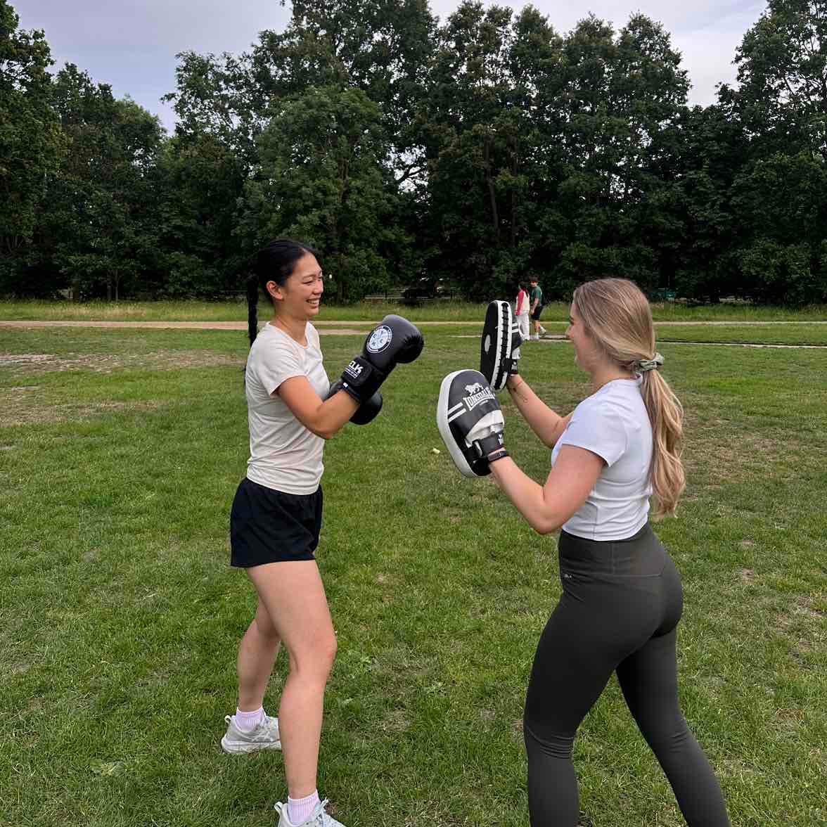 Boxing fitness class